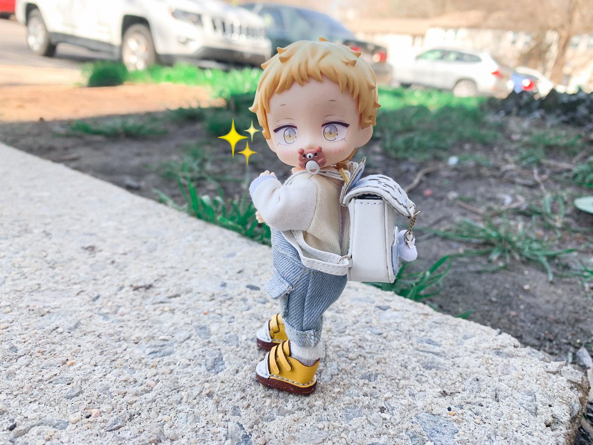 matchabjd's tweet photo. Byul is going on his first errand today, cheer him on! ☀️ 별이 오늘 첫 심부름 가는데 응원 많이 해주세요.
#Nendoroid #LoveIsAnIllusion #babybyul  (character by @13_fargo ) https://t.co/WaazaZLvpX