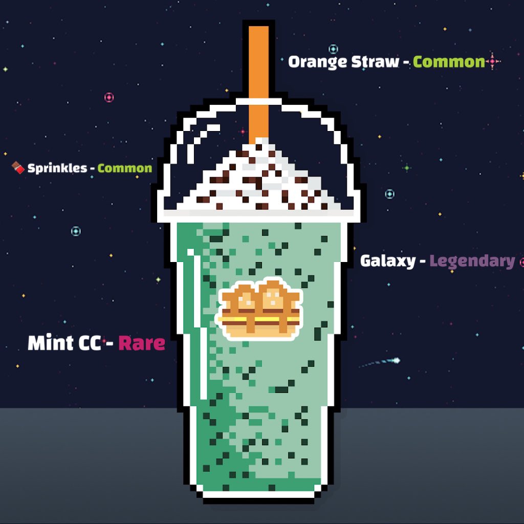 McBitNFT's tweet photo. BitShakes with rarities😌 How lucky will you get? 

#FreeNFTs https://t.co/oHw7u1SAzy