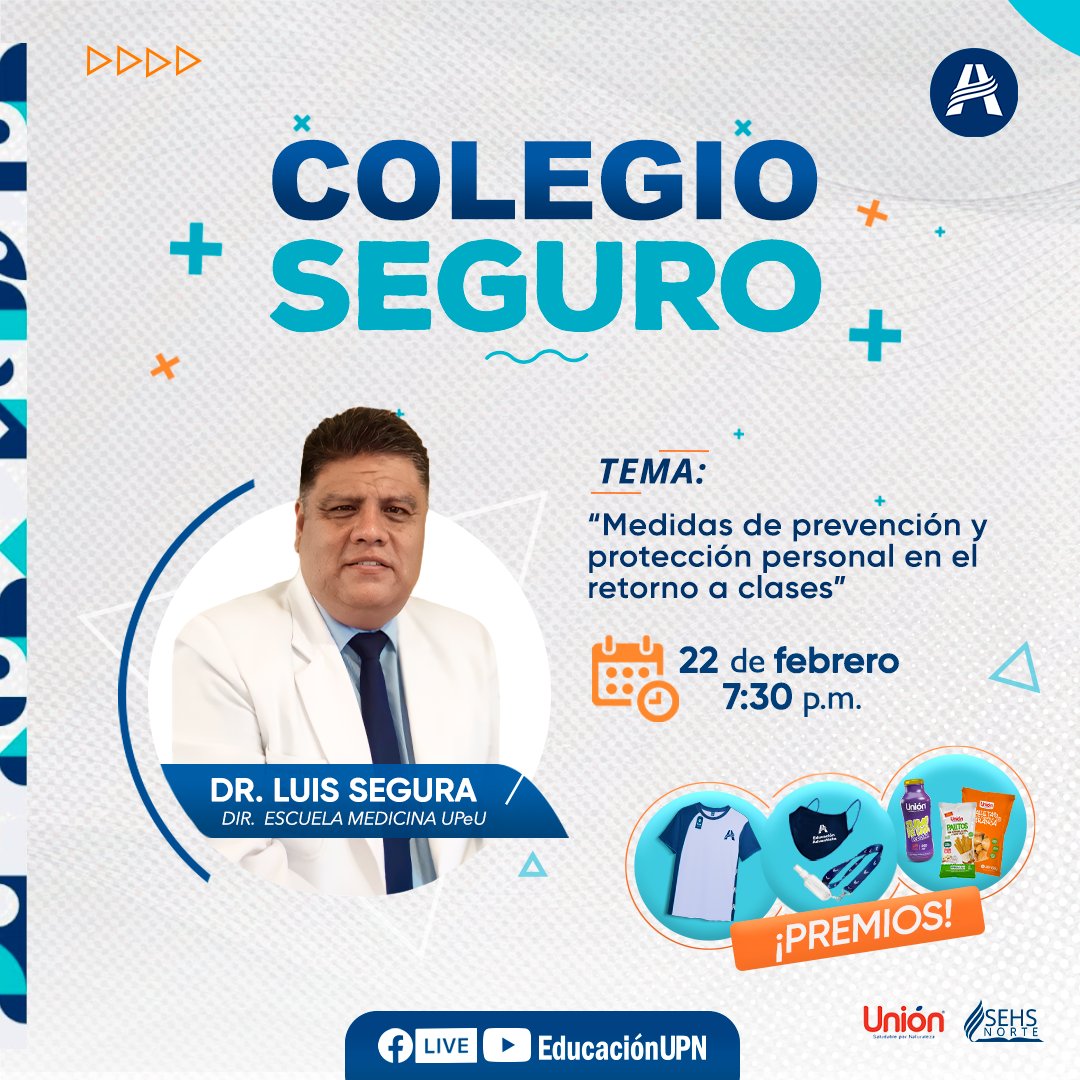 El día más importante en la vida de tus hijos está cerca, #ElRegresoAlCole 📚.
Y la Educación Adventista se preocupa por el cuidado y salud de tus hijos. Por eso, te presentamos el plan "#ColegioSeguro"🏫➕, donde aprenderemos los protocolos de bioseguridad que cumpliremos. ✅ 🤩