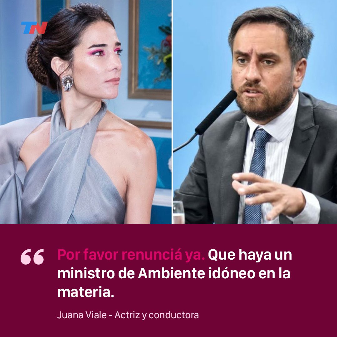 todonoticias's tweet photo. 🗣️ Juana Viale reclamó la renuncia de Juan Cabandié por los incendios en Corrientes https://t.co/ThdBkMD5Aq https://t.co/QwUntreN7k