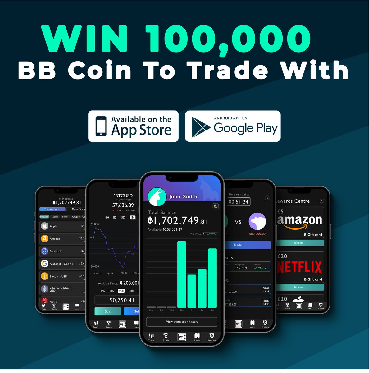 BullBearGame's tweet photo. Win 100,00 BB Coin for you and a friend to play with.

To Enter:
1. Like this post
2. Tag a friend in the comments

We'll message the winners in 24 Hours. 
GOOD LUCK!🤞

App Link In Bio 😉 https://t.co/5r6kbDmFfr