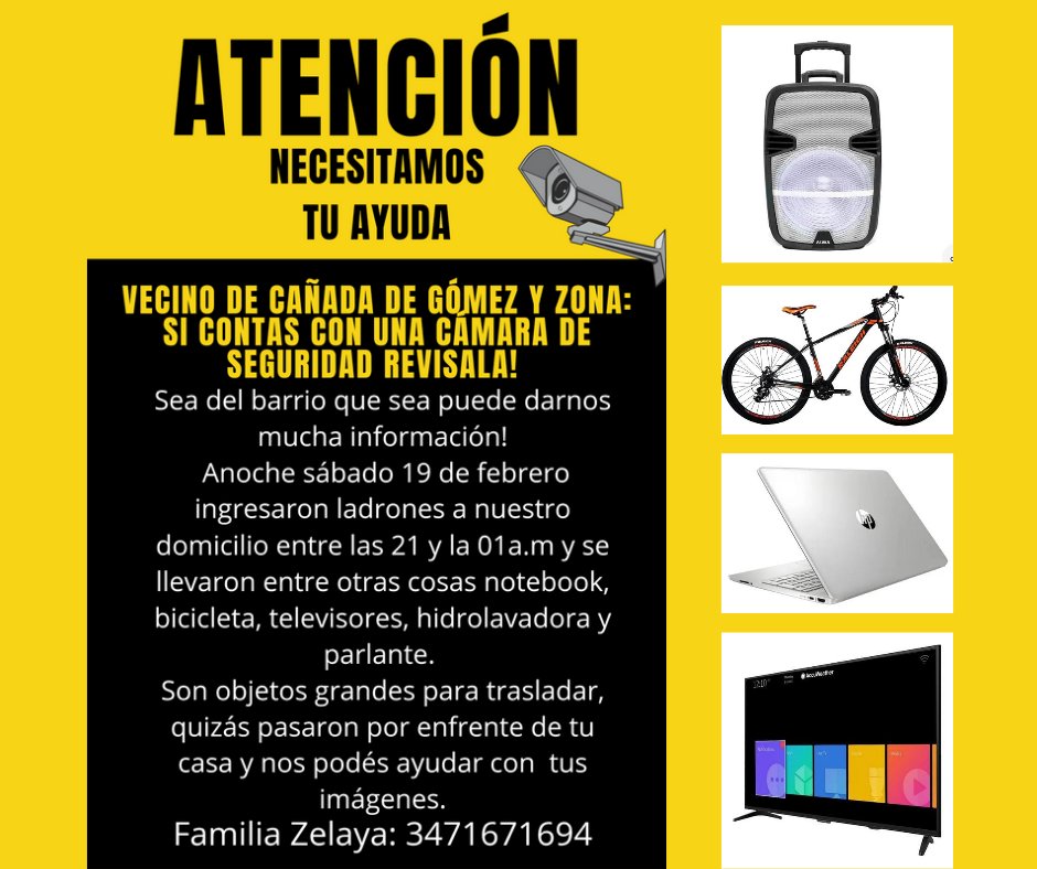 giulianapas's tweet photo. Por favor! Revisá tus cámaras! Te lleva solo unos minutos y puede ser de gran ayuda! https://t.co/40xPkA9d35