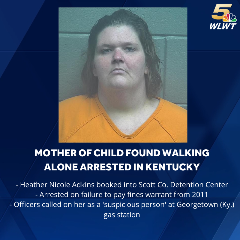 We are learning more about the arrest of Heather Nicole Adkins, the mother of the boy found walking alone in Colerain last week. THE LATEST: bit.ly/3sXOnxf