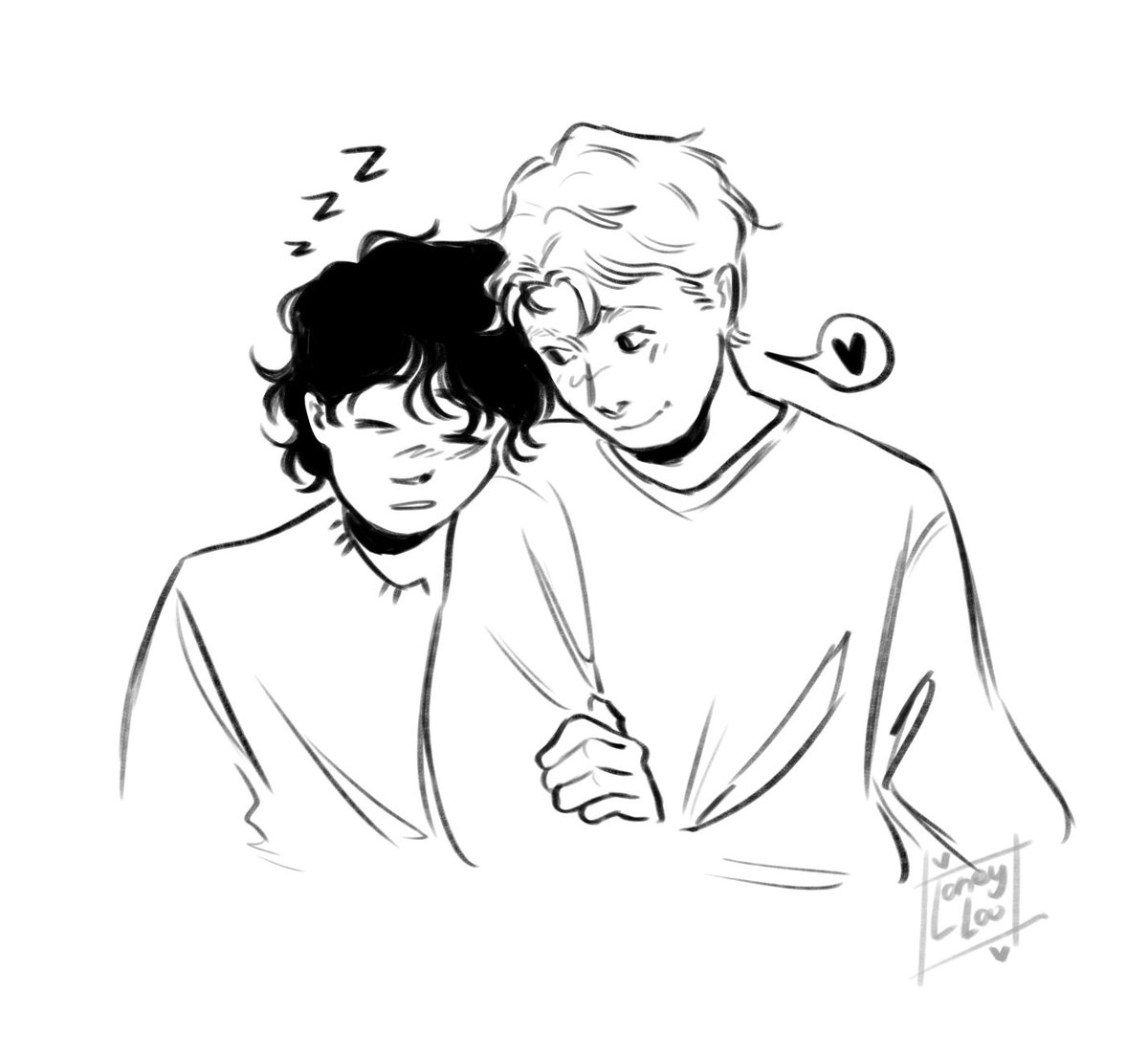 LoneyLoo's tweet photo. Sleepy #Heartstopper https://t.co/zH8afhs0Js