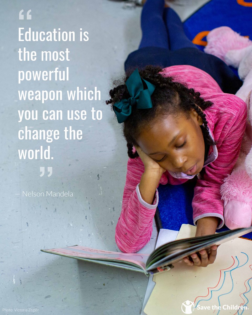 SavetheChildren's tweet photo. All children need access to an education, books and learning materials today to create a better tomorrow! 📚 ❤️ https://t.co/L0fsETVc6P