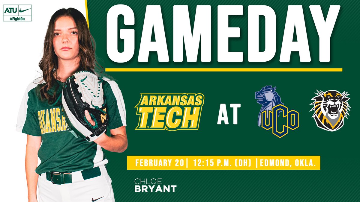 #GAMEDAY! The Golden Suns take on Central Oklahoma and Fort Hays State to close out the final day of the Edmond Regional Festival!

LIVE COVERAGE LINKS🔽
arkansastechsports.com/coverage

#FightOn