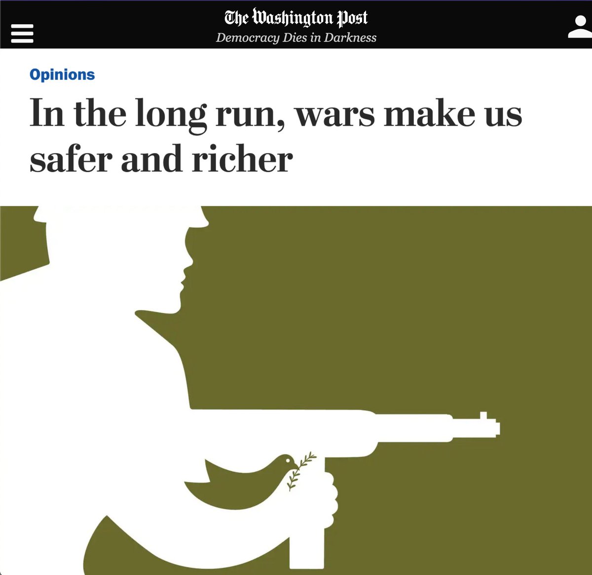 "Democracy dies in darkness"
