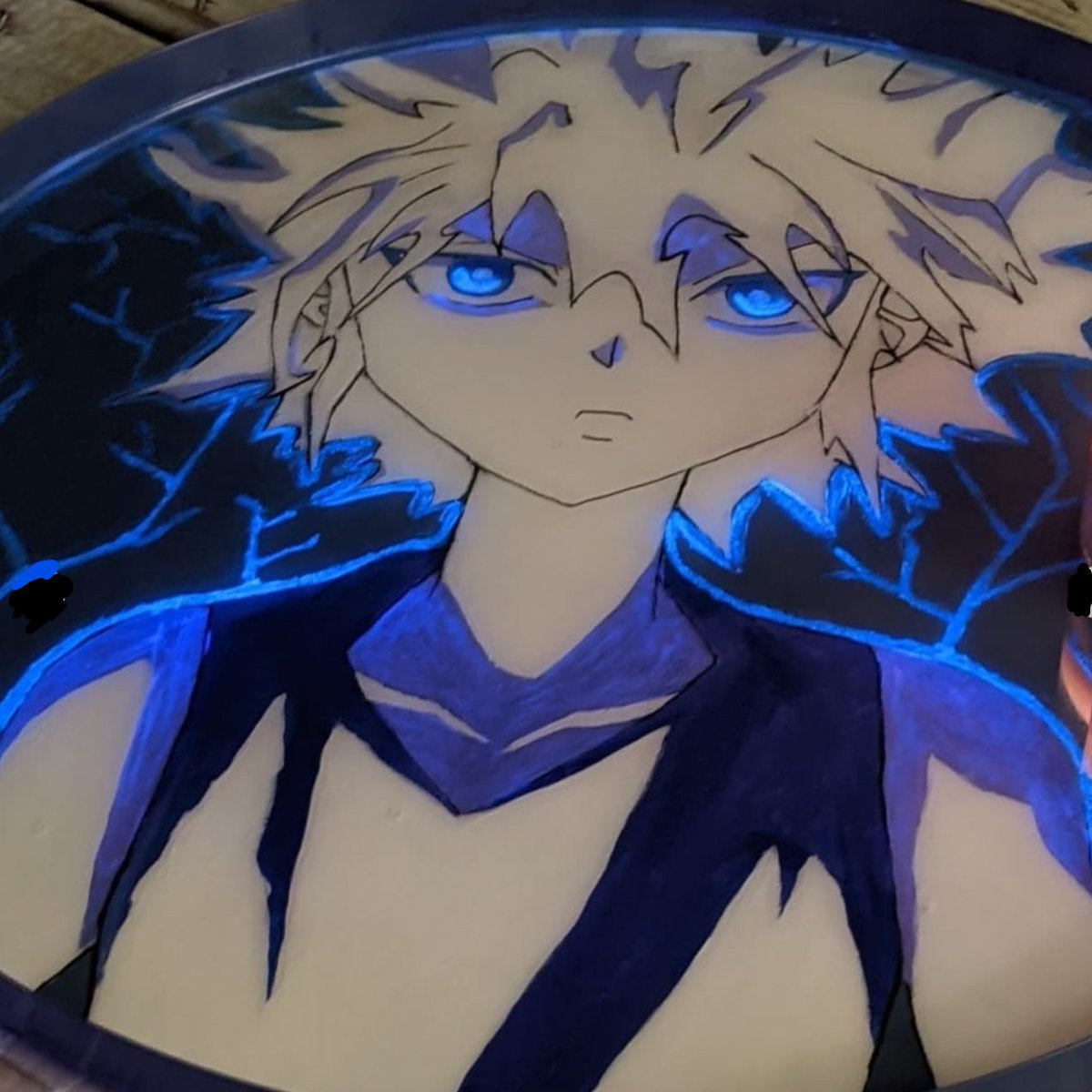 TechnoGlowInc's tweet image. Look at this awesome anime tray created by @lexotakucreations (IG) It is a glow in the dark photo followed by the daytime photo. The last photo is a black light shot.
.
.
.
#anime #traytable #resinart #glowinthedark #technoglow #technoglowproducts # gitd #glowanime