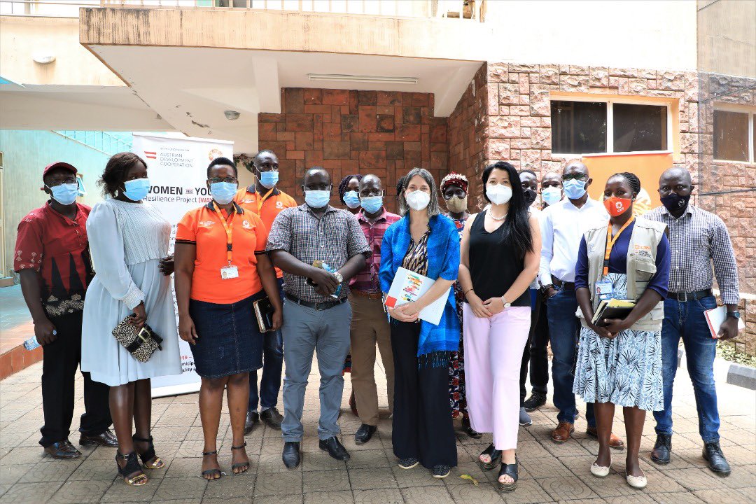 CAREUganda's tweet photo. It was a pleasure hosting the Head of @AustrianDev and Governance Advisor Dr Kremser &Katja respectively in Gulu. They visited some of the work by under the #WAYREP project supported by ADA. Dr Kremser emphasised 3things to the girls: importance of school, FP &No violence. https://t.co/rrfEQUPybO