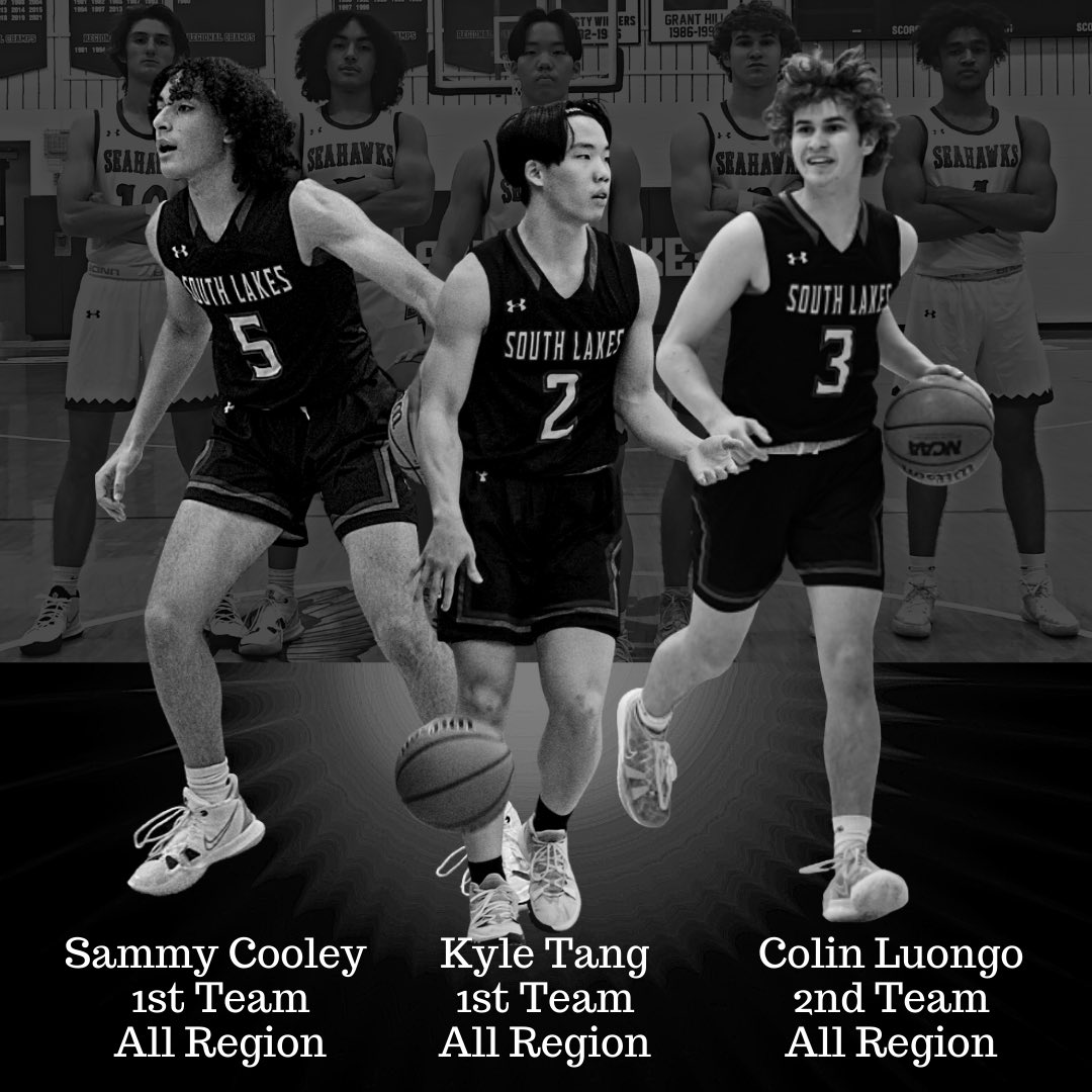 Congratulations to Seniors Kyle Tang, Sammy Cooley, and Colin Luongo who were selected to the All Region Team.
