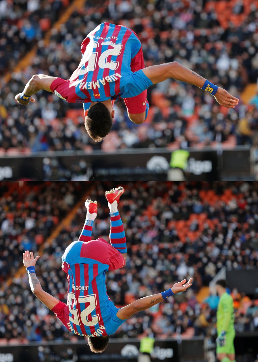 INDOBARCA_TMG's tweet photo. Hasil akhir :
Valencia 1-4 Barcelona
2 goal Auba, Frenkie &amp; Pedri masing² 1 goal berhasil mengamankan 3 poin di Mestalla...

#ValenciaBarca https://t.co/BliATqBkl3