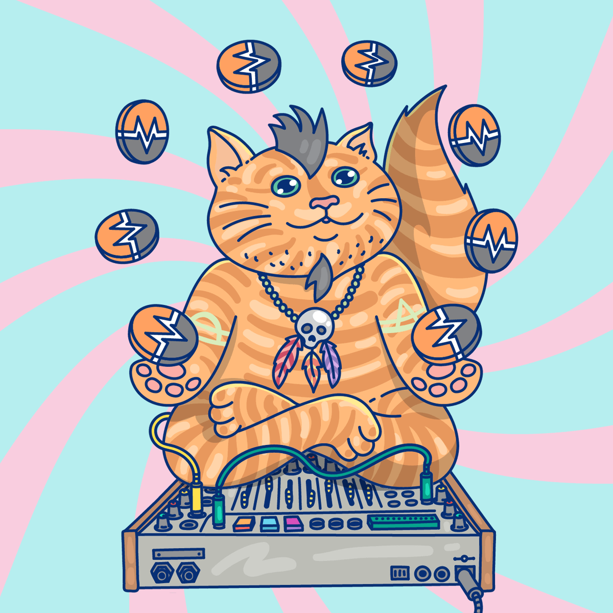 mcatsnft's tweet photo. Orange Monero Cat will aways be be full understand. It never gives a compromise and always trading proper price.

#NFT #Monero #LoveStory https://t.co/ttTg58yCqN