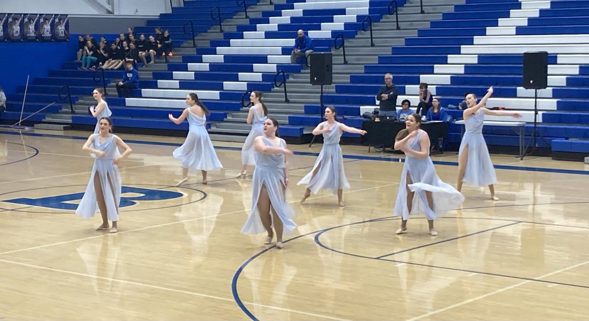 BulldogsBville's tweet photo. Batesville hosting dance competition. BHS dance team has two of three performances complete. Great job, Bulldogs! https://t.co/lxtIcYRHmw