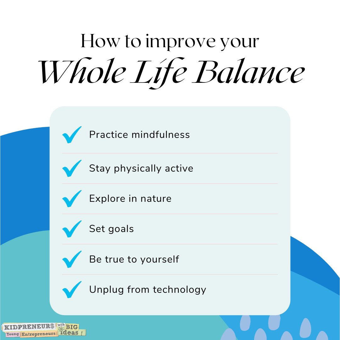 𝗪𝐡𝐨𝐥𝐞 𝐥𝐢𝐟𝐞 𝐛𝐚𝐥𝐚𝐧𝐜𝐞 is an important part of successful kidpreneurship!👏🏼🌟⁣
⁣
Empowering kids through entrepreneurship and financial literacy while strengthening their growth mindset🌟 kidpreneursacademy.com/join-today-ris…⁣⁣
#wholelifebalance #Balance #Entrepreneurship