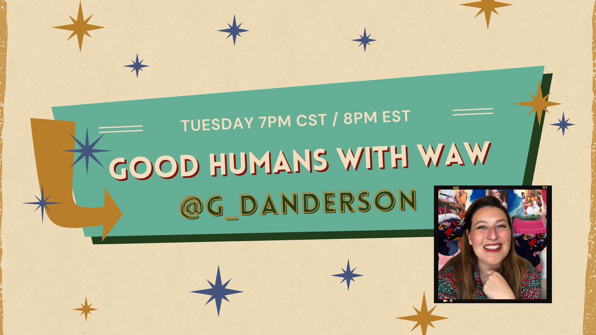 WomenandWeapons's tweet photo. We’re excited to talk with @G_DAnderson this Tuesday on Good Humans! 

As the genius founder of @HoneyBadgesNFT and @thecovaproject we’re looking forward to learn from her! 

See you Tuesday 2/22 at 5pm PST / 7pm CST / 8pm EST! 

👇🏽👇🏽👇🏽👇🏽👇🏽

https://t.co/Tq5CXZJhkm https://t.co/06guryeR3y