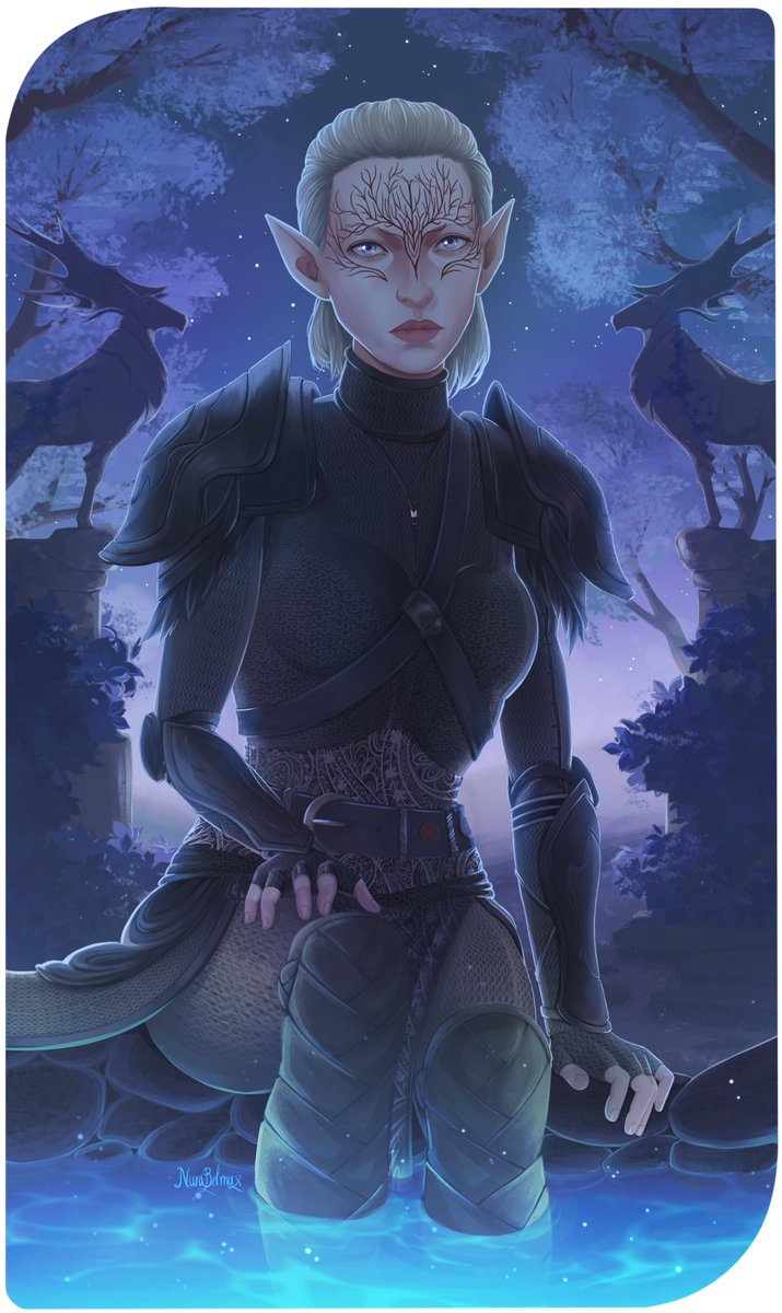Lady Inquisitor Miriam, for <a href="/aaerynnn/">☆ Annie ☆</a> ✨🧡
Tarot Card - The Star 💫

#DragonAge #DragonAgeInquisition