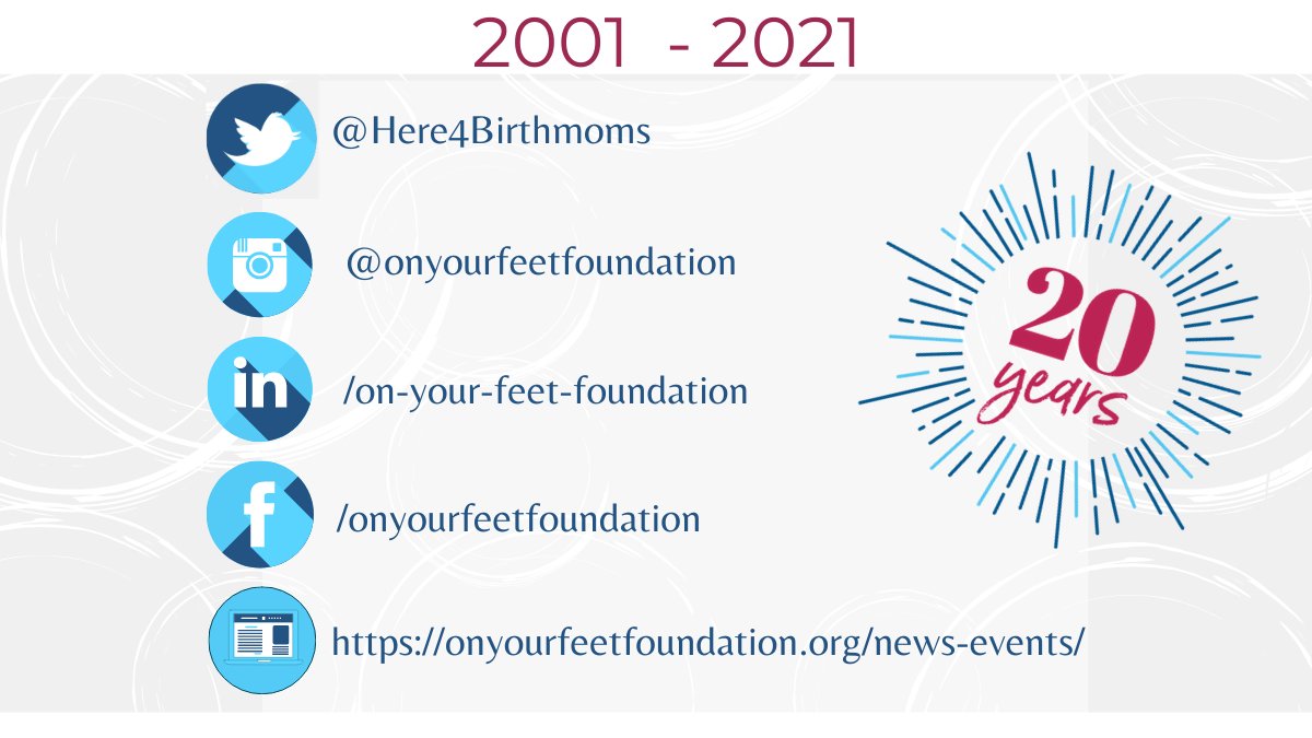 Here4Birthmoms's tweet photo. Find us on all of your social media.
Instagram: https://t.co/k20ypOJ1JR
Facebook: https://t.co/04FhZLBj1A
LinkedIn: https://t.co/0R16ufNkPB
News & Events: https://t.co/ywiTV8DdIV
#birthparentsupport https://t.co/znR29e3POs