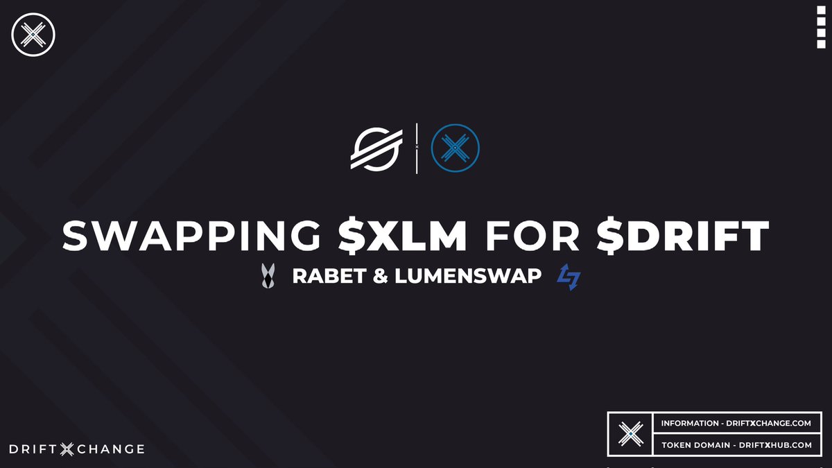 thebu11runner's tweet photo. Thanks for listing $DRIFT, Lumenswap. 

You can now trade $DRIFT without needing to add the asset manually 

1) Visit https://t.co/tDYIC2ZIoW⚡️

2) "Connect" your wallet 💰.

3) Find select "Swap" or "Spot" 🛒

4) Exchange assets 🔥

#NFTs https://t.co/P01zBWN7rn