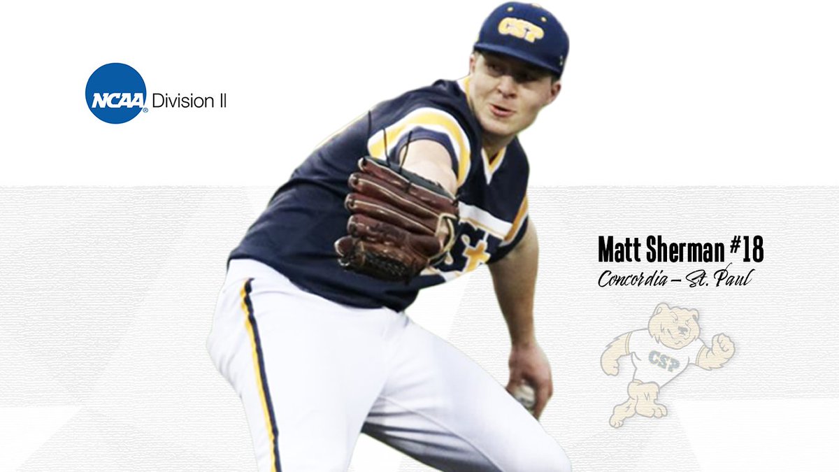 EPBaseballNotes's tweet photo. Opening Day for Eden Prairie alum @Mattsherm88  playing with @CSPBearsBase in the @NCAADII ranks. Matt is a big lefty that will add depth to a bullpen packed with Mn talent. #EPRepresent #TheEPBrotherhood #EdenPrairie https://t.co/SzePbVSb61
