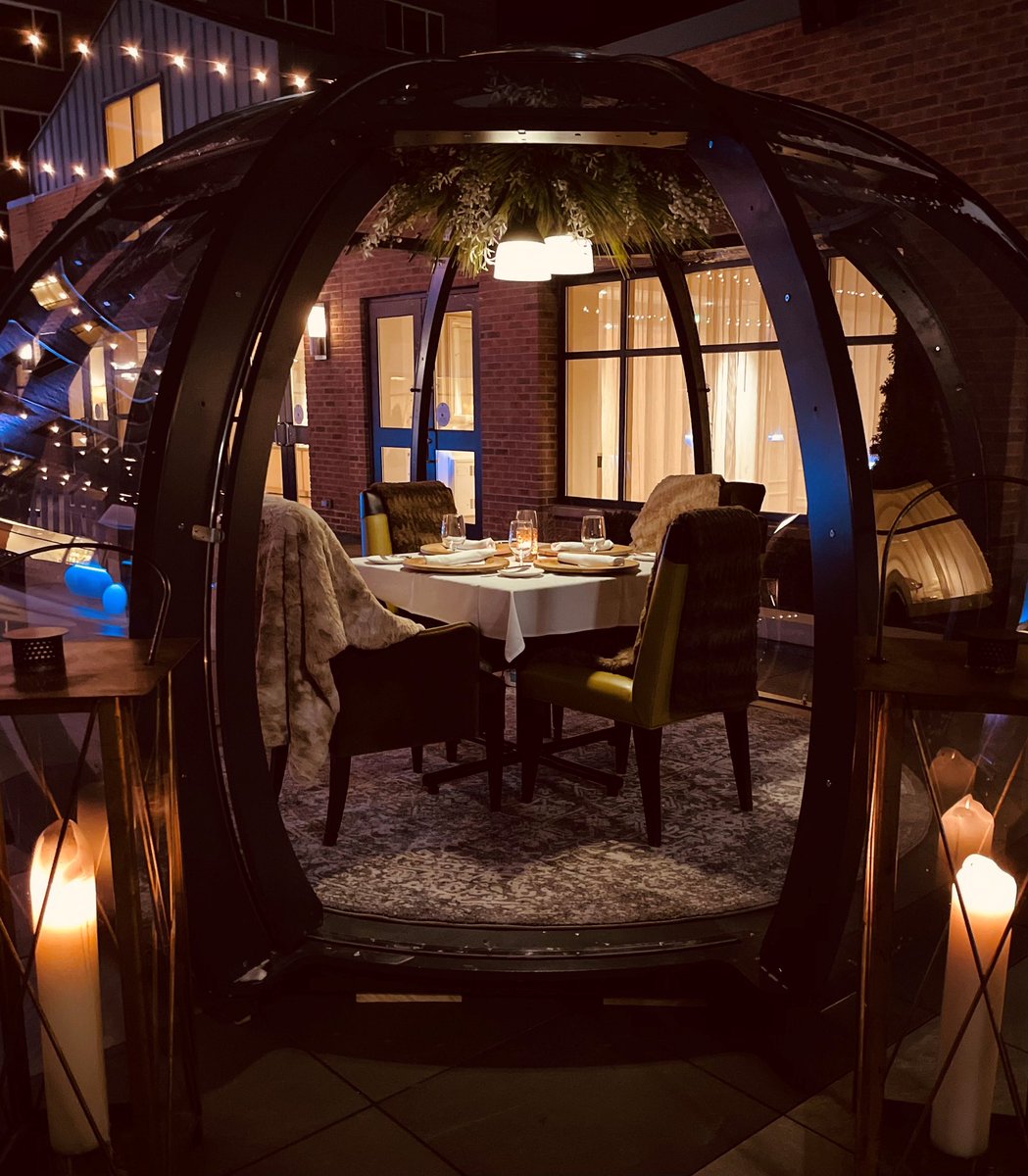 Our dining pods have arrived! Experience the amazing cuisine of Café Zinc, equipped with heaters, dimmable lighting, Bluetooth speakers &amp; an incredible atmosphere to enjoy with family &amp; friends! Reservations can be made through opentable.com or by calling 989-837-6030.
