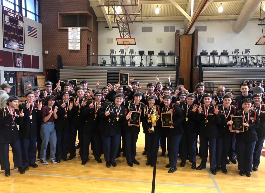 Beaver_JROTC's tweet photo. Yesterday, our Drill Team scored 1st place for the 13th year in a row! They placed 1st in each of the individual events. Thank you to everyone who came to watch and a huge thank you to all the parents! We could not do the things we do without you.🏆 https://t.co/hYFTS8Hh9l