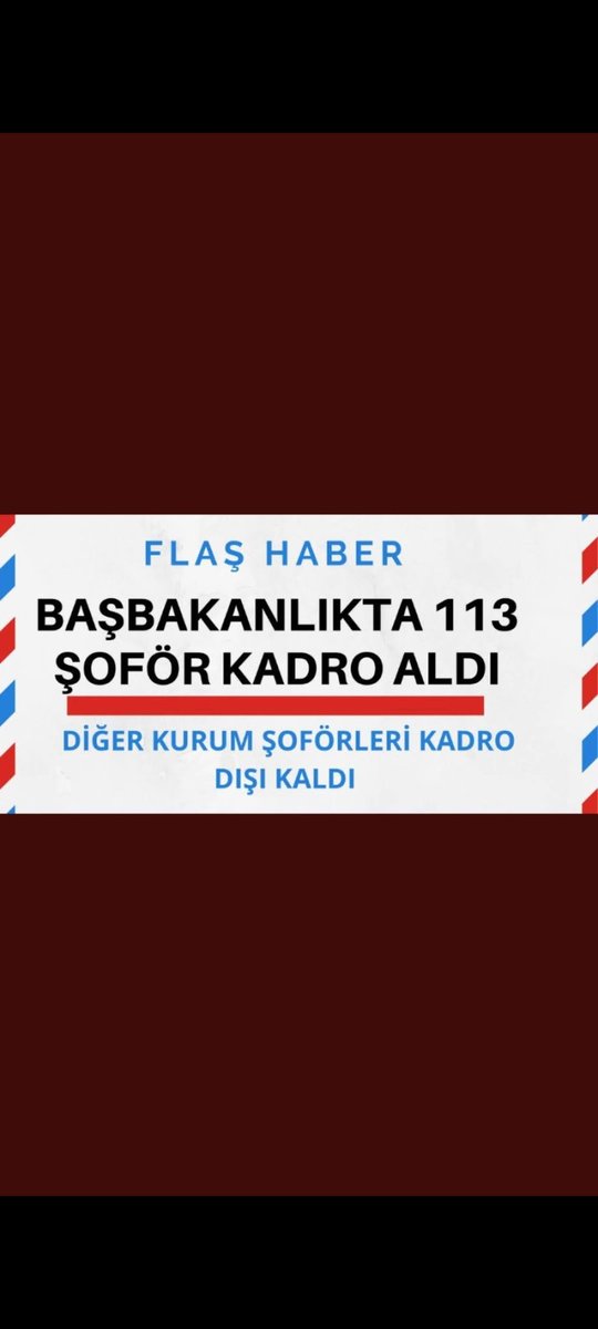 <a href="/TaseronD/">TAŞERON ŞOFÖRLER PLATFORMU</a> <a href="/vedatbilgn/">Vedat Bilgin</a> Mujdelerinizi bekliyoruz Sayin Bakanım biz şoförler kapsam dışı bırakıldık...