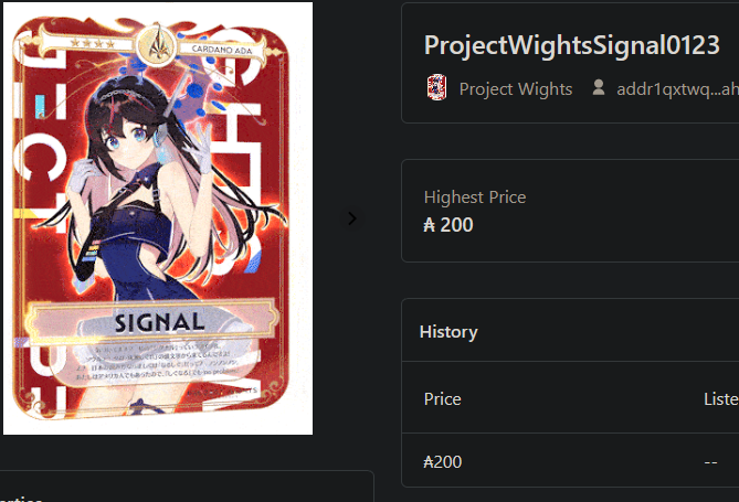 DJZeroAction9's tweet photo. Any Project Wights fans? 👀🇯🇵🎆🔥🎮
Epic Signal just sold for 200ADA and floor has gone to mint price 🚀🚀🚀Who's ready for the video game being teased?
#projectwights @ProjectWights #CNFT #CNFTCommunity https://t.co/tbLGsnAPka
