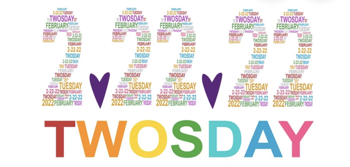 MsSilvaCYC's tweet photo. As somebody who doesn’t generally enjoy Tuesdays, am I the only one that is next level excited about this TWOsday? 2-22-22 🤩🤩 how fun is that!!❤️ @HCDSB_CYCs https://t.co/IzMLO7vBqR
