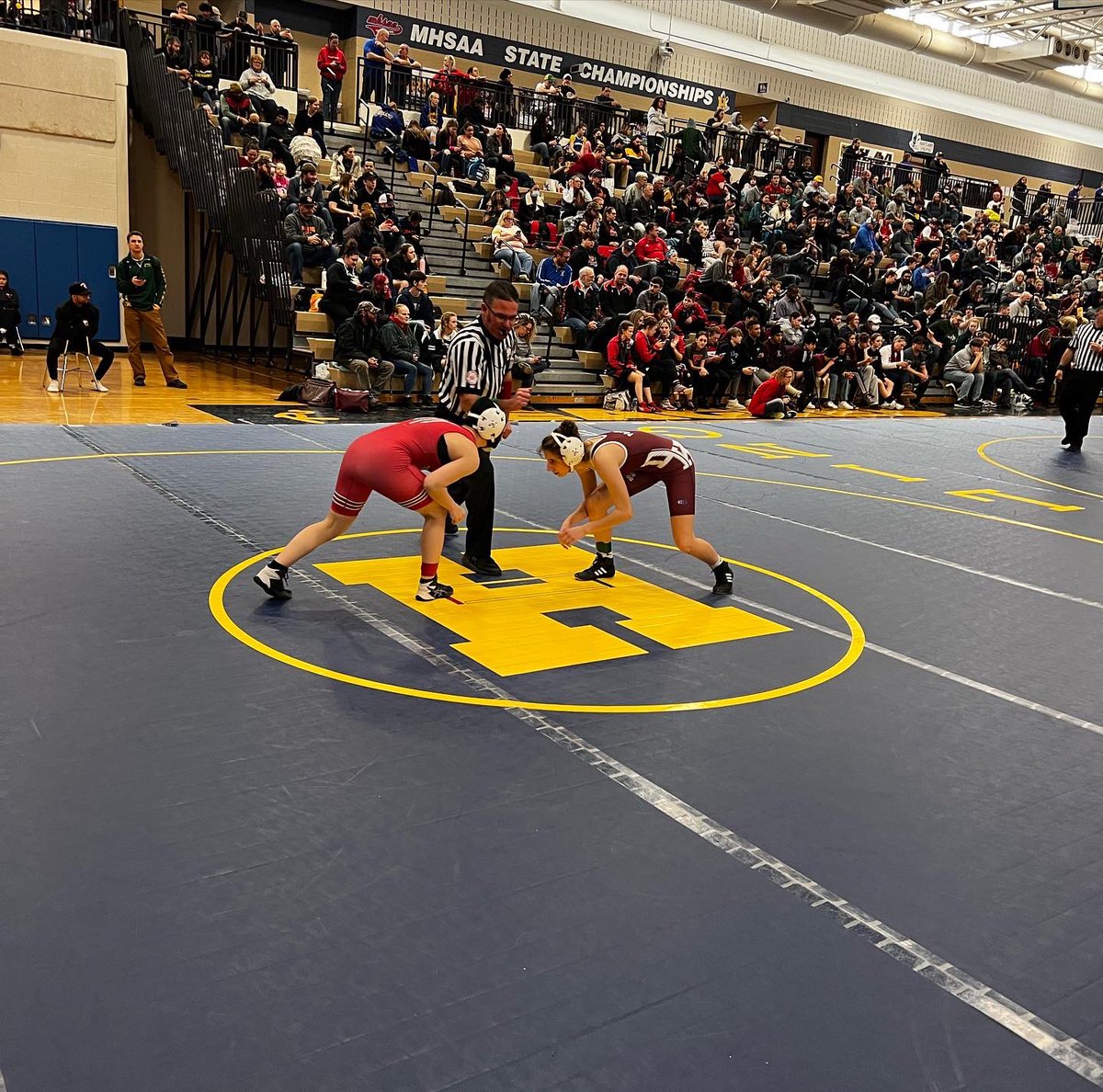 HollandWrestlin's tweet photo. Kaydence is the first female in school history to make it to the Michigan Wrestling State finals!!!  

She will wrestle at Ford Field on March 4 and 5.  

#UnleashTheBeast https://t.co/0N6Ab4sXHF