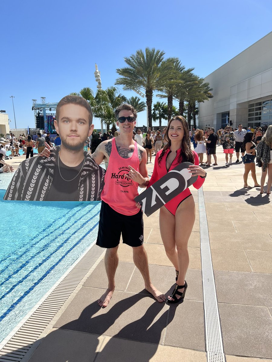 trrhdactyl's tweet photo. The @Zedd pool party has officially started!! Come party with us at @SHRTampa 💋 https://t.co/Z8TlSvNjRe