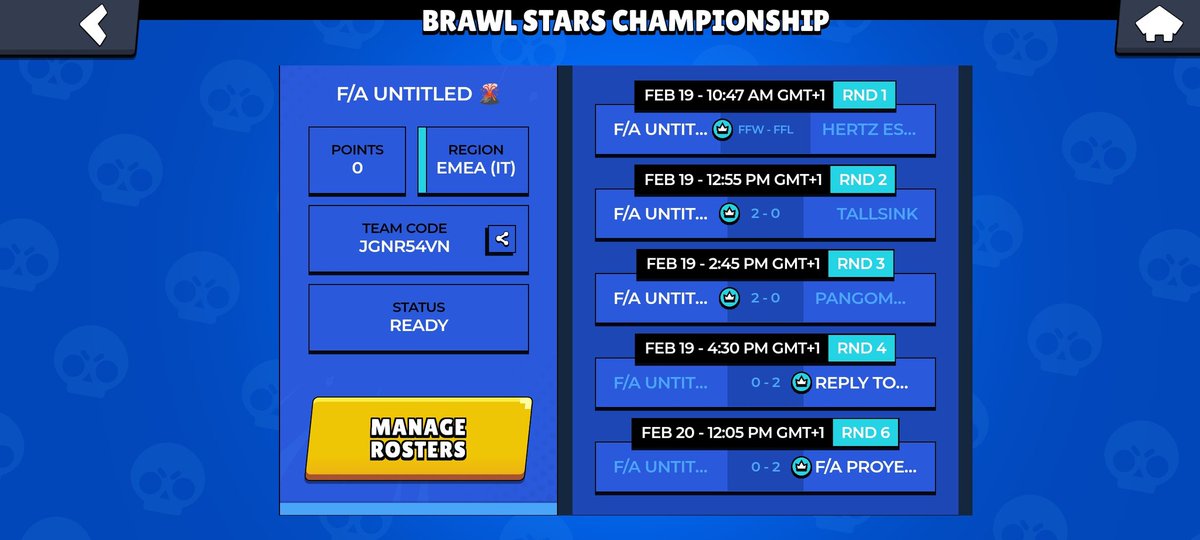 mhl_brawlstars's tweet photo. ๐ #BSC2022 - February MQs
Resume of the weekend below:
I'm proud of my guys, I think it's not a bad results to start the 2022 season ๐
We will try to improve for the March MQs, see u soon ๐๐ฅ
@Cicca_bs @Cosmin1_bs
#FA_Untitled ๐
โฌ๏ธ https://t.co/vcecbp3wk3