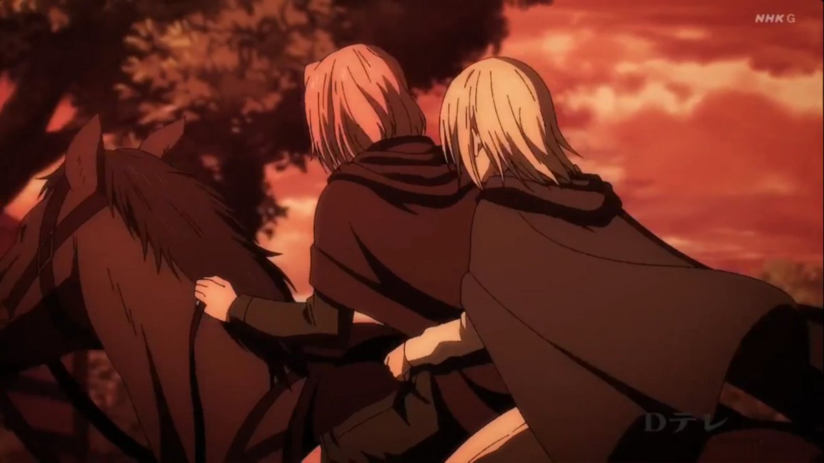 nerdytherat's tweet photo. Mappa ships hitchannie Annie isn't holding hitchs waist in the manga. https://t.co/gq8zMul429