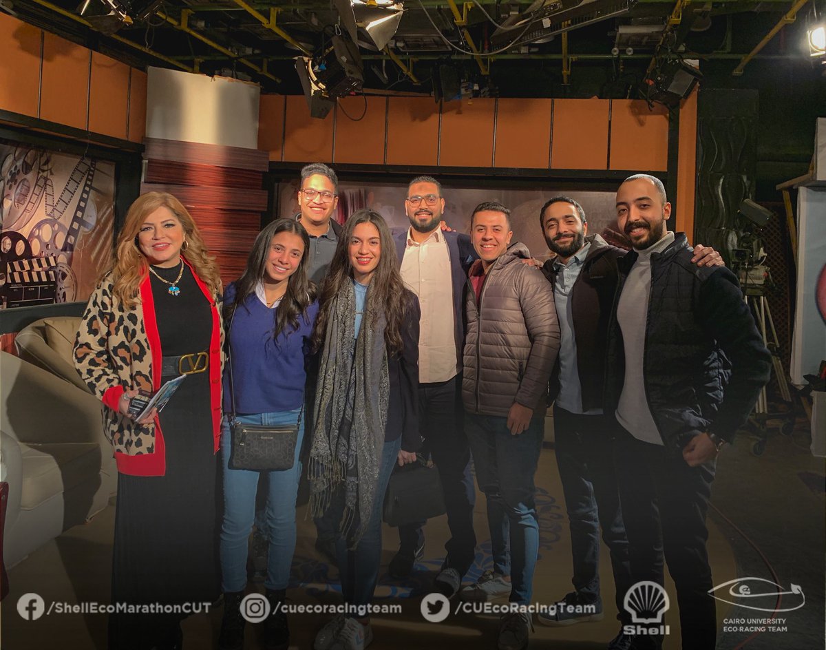 CUEcoRacingTeam's tweet photo. مشاركة فريقنا في لقاء تليفزيوني عشان نعرف الناس بينا اكتر وعن تاريخ الفريق ومراحل صناعة العربية من البداية لغاية مرحلة الاشتراك في المسابقة ✔️ 
استنوا تفاصيل اكتر عن ميعاد وقناة اذاعة اللقاء ونوعدكم بحلقة حلوة هتعرفوا فيها حاجات كتير عننا ❤

#lets_drive_eco #Shell https://t.co/bTRGBc5nO6