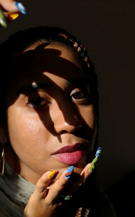 Eargasmly's tweet photo. Self-love can take the form of a candlelit bath, but it can also come in the act of expressing oneself through a creative project. Expression is an act of release — and therefore an act of love.  ���️ 🖌️ #BlackLatinxArtists https://t.co/FwTqVmkhVc https://t.co/dmmwXC0c99