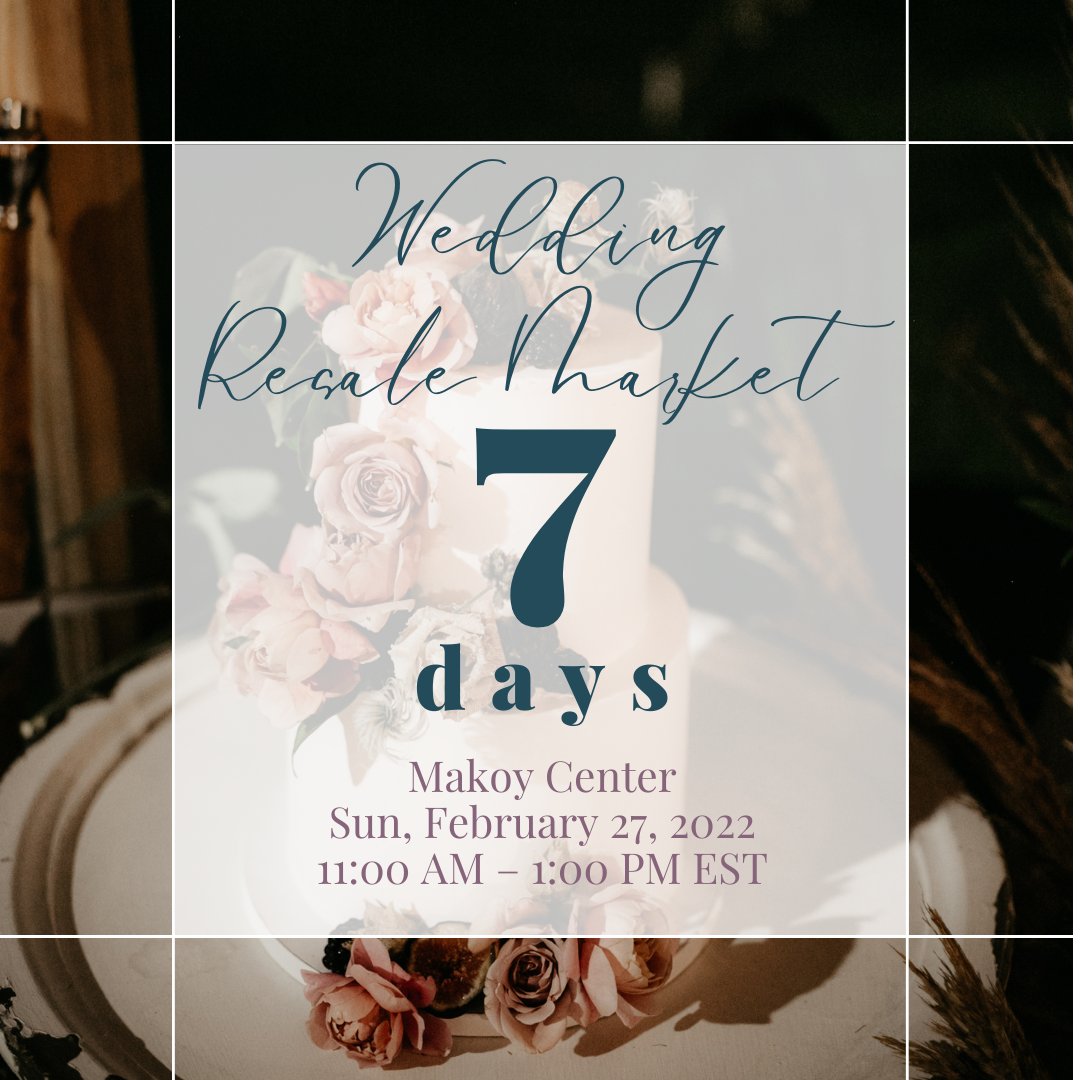 devotedcolumbus's tweet photo. ONLY A WEEK LEFT TILL WEDDING RESALE MARKET!! Can you believe our wedding resale market is next week?! 

Don't worry you still have time to purchase tickets. Use the link in our bio! https://t.co/xQ3YtPFn1s