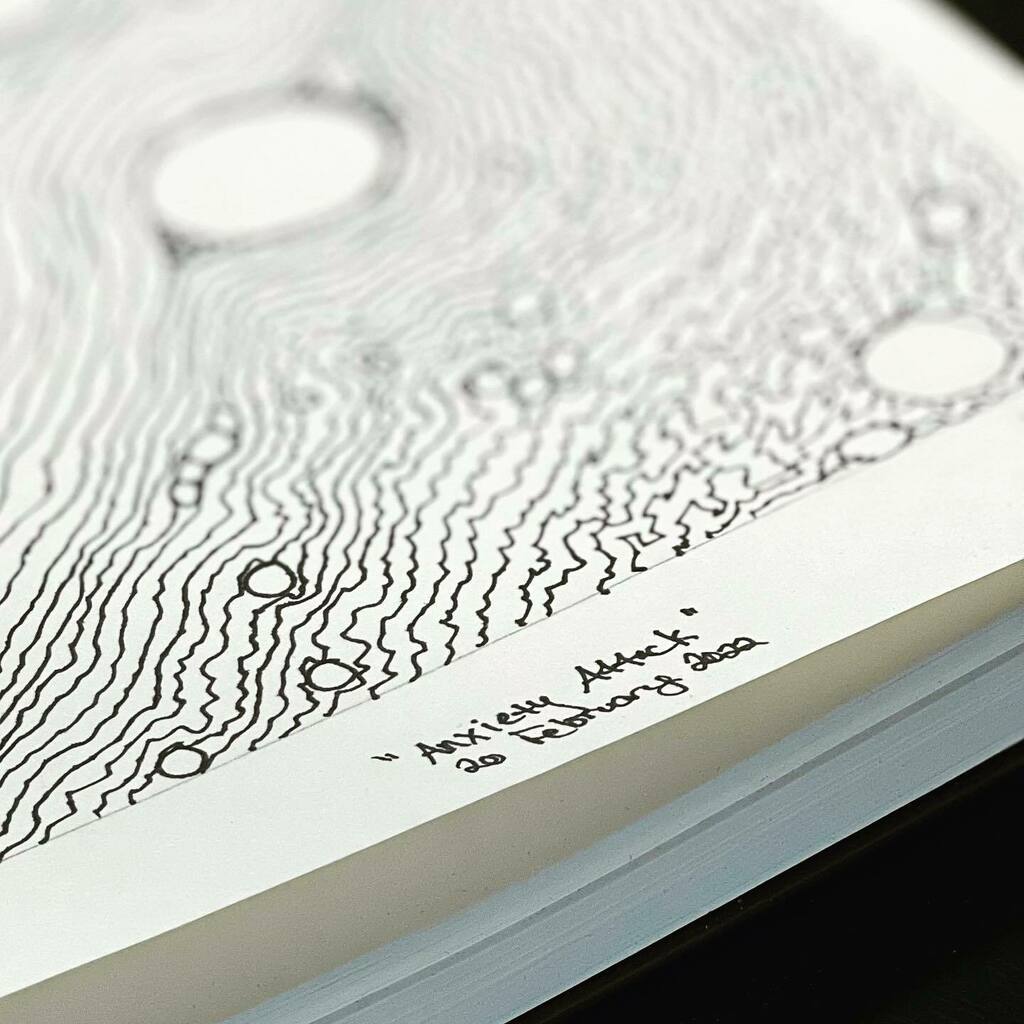 CraftandColorCo's tweet photo. Sneak peak at new #workinprogress: “Anxiety Attack” 

#workinprogressart #sketchdrawing #neurographica #neurographicart #mindfulnessmeditation #mindfulnesspractice #anxietyattack #anxietyrelief #anxietymanagement #doodlesketch #adultcoloringpages #adultc… https://t.co/Djt3y2kdPu https://t.co/7jB07HTmDT