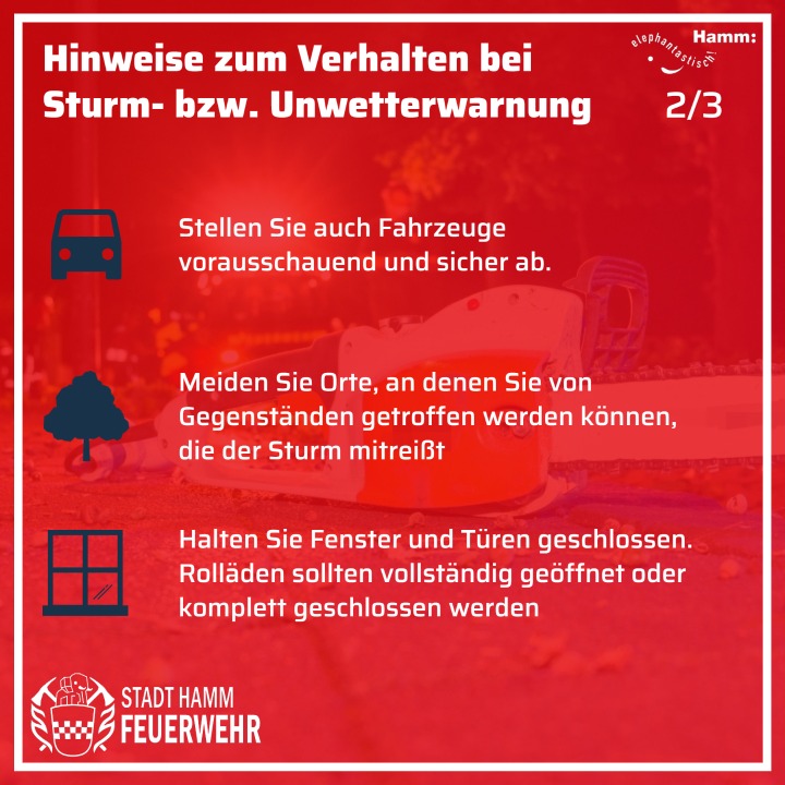 FeuerwehrHamm's tweet photo. Gleiche Lage, gleiche Regeln😉
Der Sturm 💨 gibt nicht auf. Diesmal versucht es Sturmtief Antonia. Auch in der dritten Sturmnacht bleiben unsere Kräfte 🚒📟 für euch einsatzbereit . Die Sicherheitshinweise haben wir noch einmal angehangen.
#hamm112 #einsatzfuerhamm https://t.co/DsPEmz6X2Y
