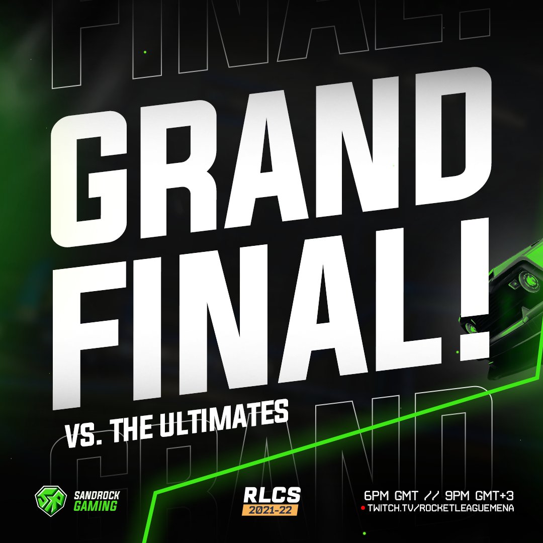 Sandrock Gaming (@sandrockgaming) on Twitter photo IT'S TIME! 💪
Grand Final -
vs. <a href="/TheUltimatesgg/">The Ultimates</a>
The moment we've all been waiting for...
Can we become Regional Champions for the sixth time in a row? 🧐
⏰ RIGHT NOW!
📺 twitch.tv/rocketleagueme…
#RLCS | #SRG IT'S TIME! 💪
Grand Final -
vs. <a href="/TheUltimatesgg/">The Ultimates</a>
The moment we've all been waiting for...
Can we become Regional Champions for the sixth time in a row? 🧐
⏰ RIGHT NOW!
📺 twitch.tv/rocketleagueme…
#RLCS | #SRG