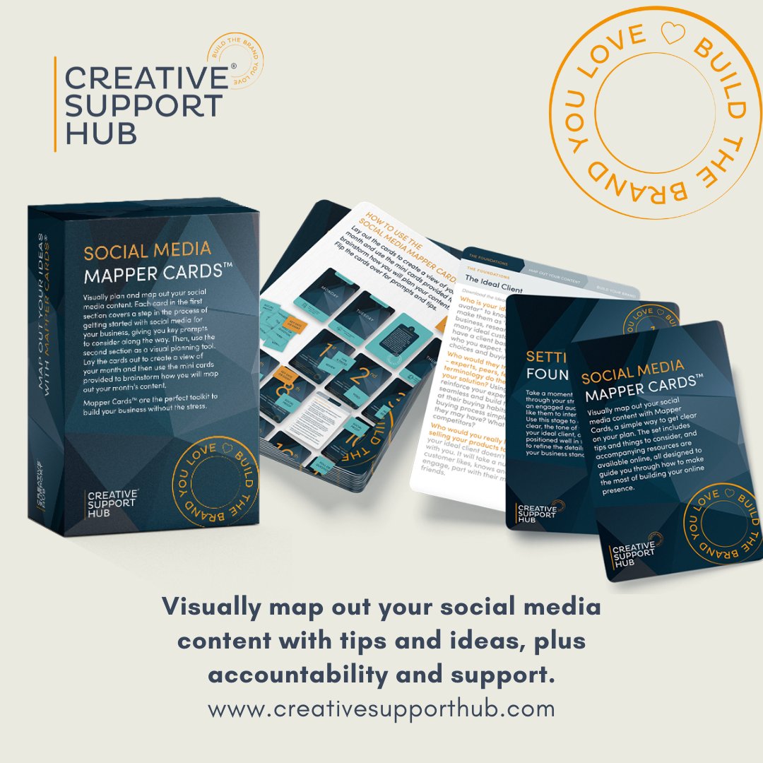 mappercards's tweet image. Having helped many businesses with their branding &amp;amp; marketing, I know just how overwhelming building a business can be! I created Mapper Cards so business owners can visualise their project differently, every card is a step towards building a brand.
creativesupporthub.com
#SBS