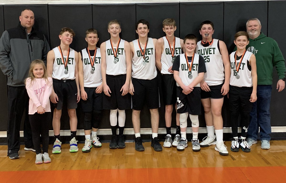 Waffleta's tweet photo. OMS 7th grade basketball took second place at the Homer tournament this weekend. https://t.co/1SNpQLwlNg