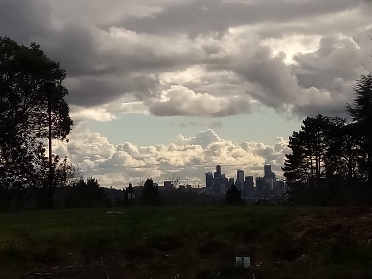 FabioGhironi's tweet photo. Downtown #Seattle and some ominous clouds from #MapleLeafPark.
#GirlScoutTroopMeeting, Papa' in charge of Piccolino.
😄❤️ https://t.co/XOgYuQJtyj