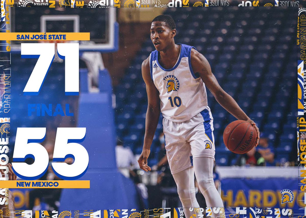 SPARTANS WIN‼️‼️‼️

<a href="/omari_moore13/">Omari Moore</a> with the third ever triple double in SJSU history and first since 2013

18 points, 10 assists, 10 boards

#SpartanUp