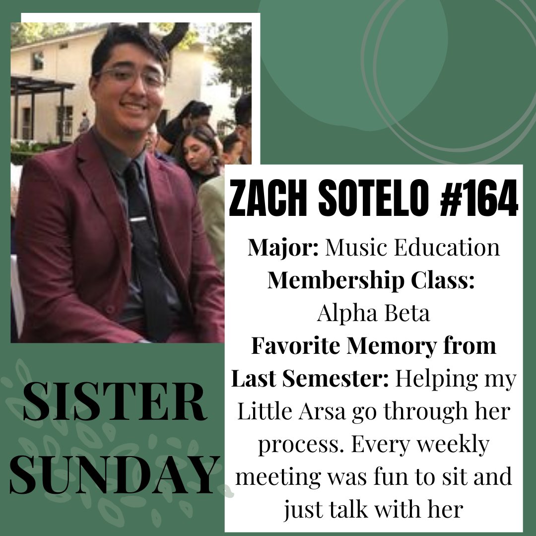 Happy Sister Sunday!! Today we're featuring our wonderful sister Zach! 💙
