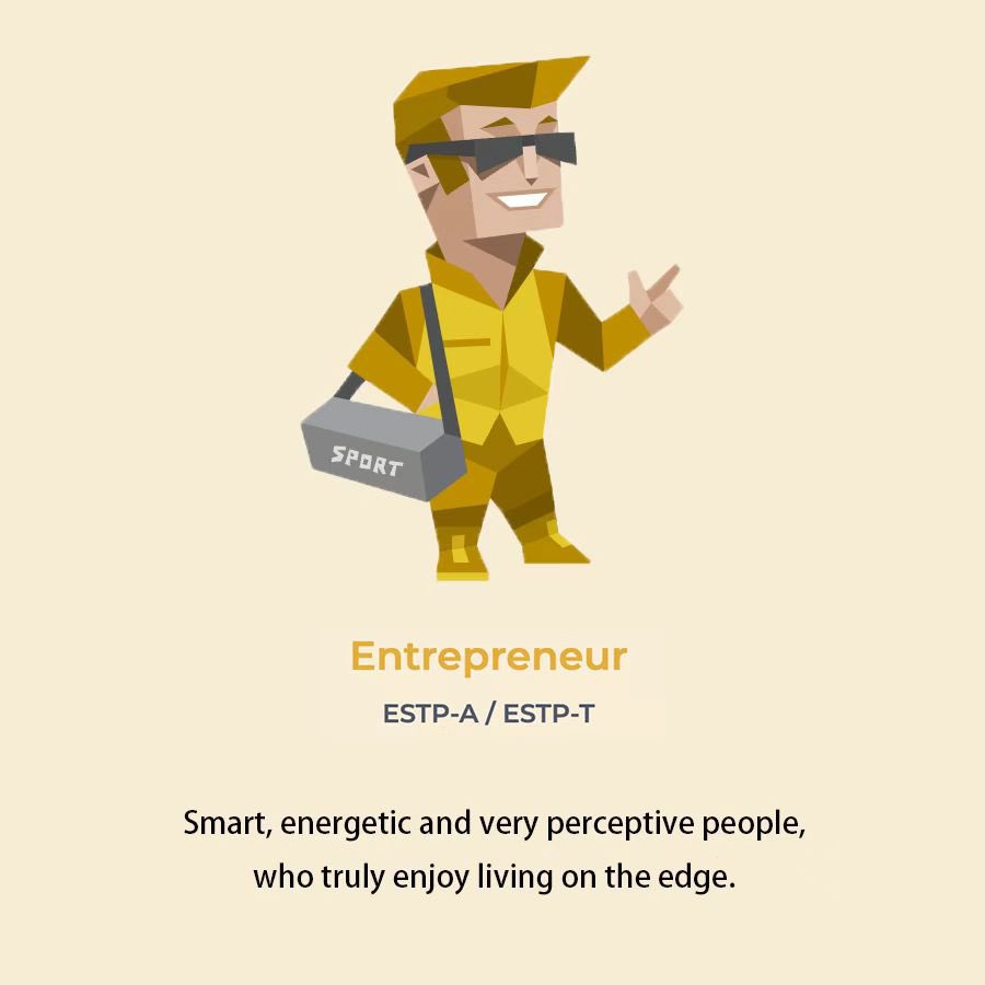 MbtiStudio's tweet photo. ESTP Is that you👩‍💼

#ESTP #MBTI #mbti_트친소 #PersonalityTest https://t.co/LxsT06ZEKC