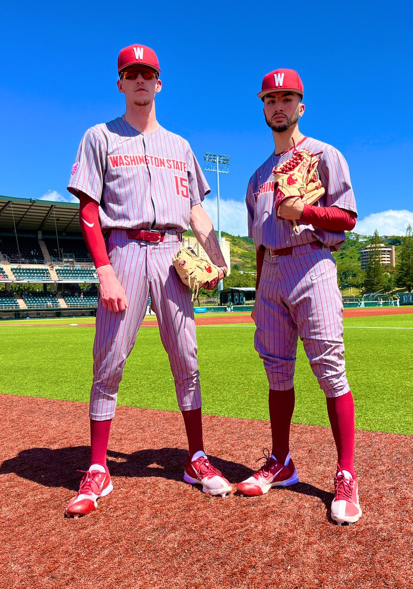 wsucougarbsb's tweet photo. Sunday pinstripes in Hawaii!

#GoCougs https://t.co/ESvTG5Z3u0