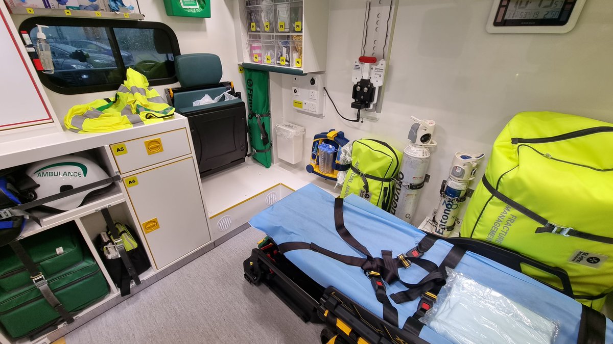 So this has been my office this weekend doing 2 <a href="/stjohnambulance/">St John Ambulance England</a> @SJA_ACR shifts supporting the NHS <a href="/Glos_SWASFT/">Gloucestershire - South Western Ambulance</a> during #StormEunice w my fab crewmates Simon &amp; <a href="/celtictux/">Adam</a>.
A privilege to meet and help some lovely patients &amp; families
Now to bed before the day job in the morning!