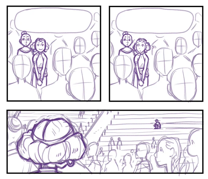 15. I find crowds to be just tedious beyond belief, I don't have an efficient way to draw lots of little figures in scenes yet. There are many crowd scenes in one of my current GN projects, though, so, maybe, by the end of that one,,,,, 