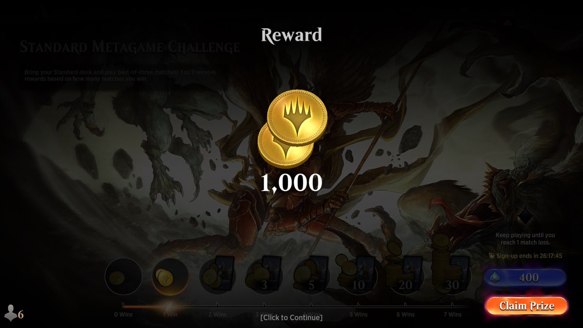 Ausi1983's tweet photo. #MTGNeon #MTGArena #StandardMetagameChallenge
@fireshoes

From Friday until Monday i will share 8 run (almost 2 per days)

Shot  6 of 8 made good 1 Wins with Jeskai Control.

Not a good shot  compared to others obviously. https://t.co/A2xOxnUmWm