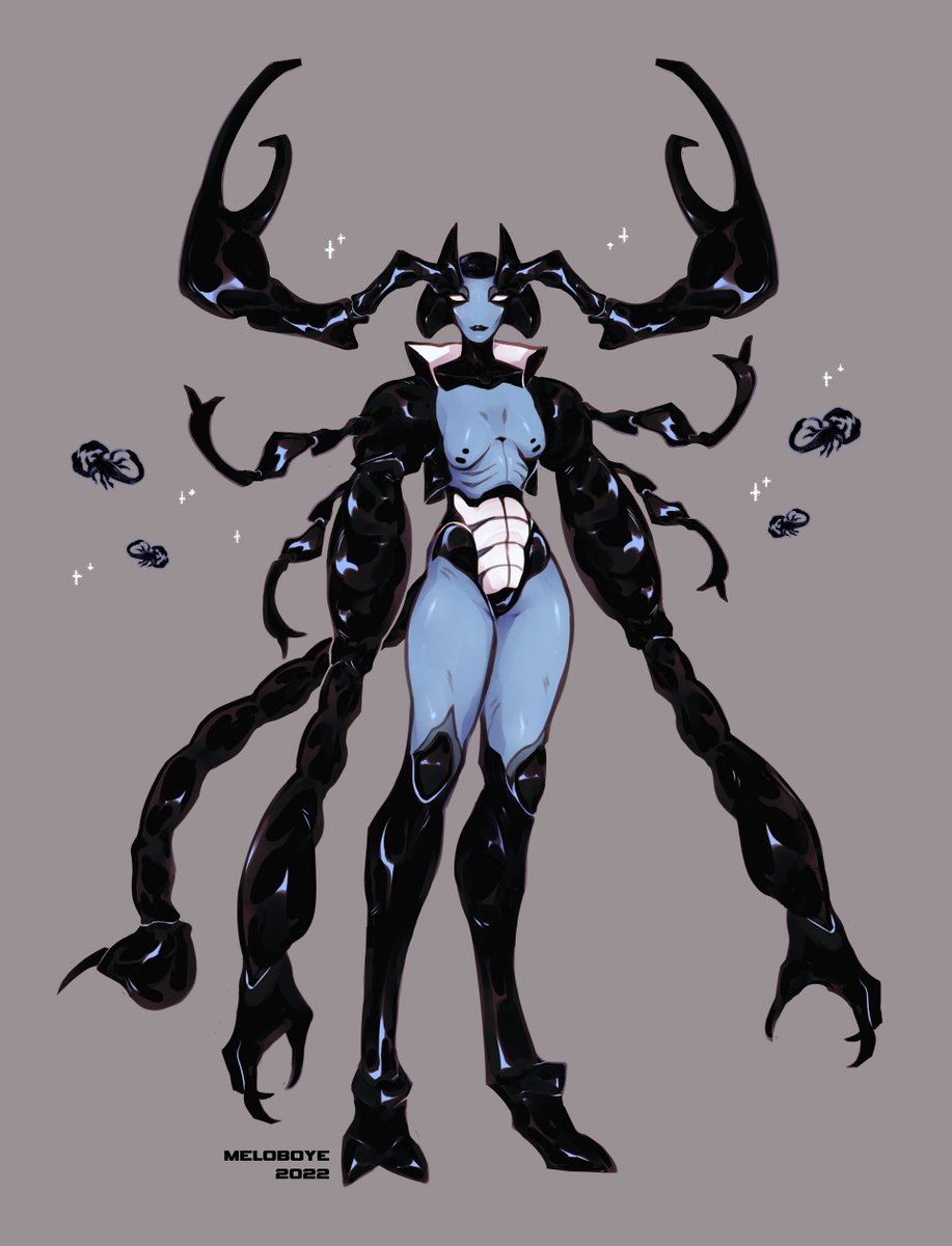 meloboye's tweet photo. Custom design commission for KokoroDoggo (TH) 🦂

#ArtistOnTwitter #Commission #characterart https://t.co/MfbyQD4lFH