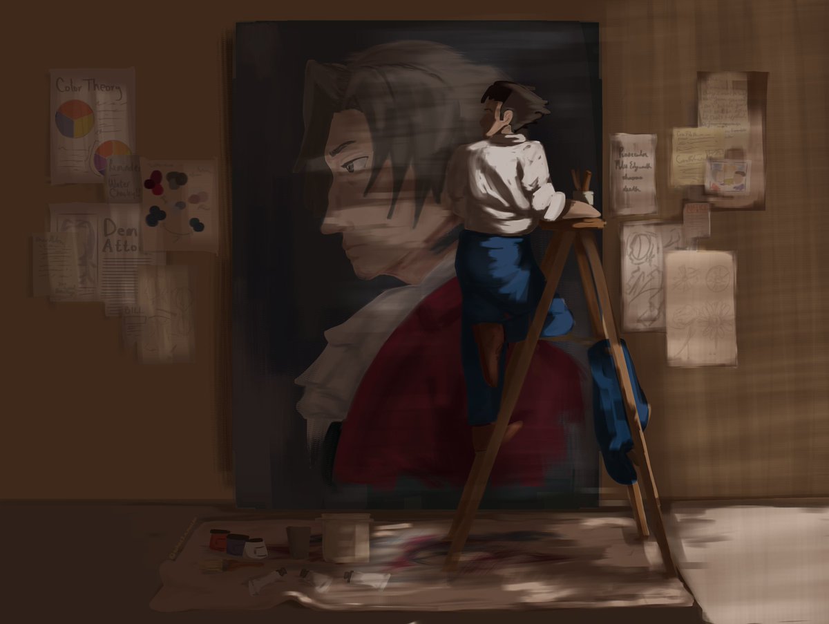 whackamacka's tweet photo. all i have left are memories of you slipping through my fingers 

[ #AceAttorney #phoenixwright #narumitsu ] https://t.co/OIl1lCSoOY